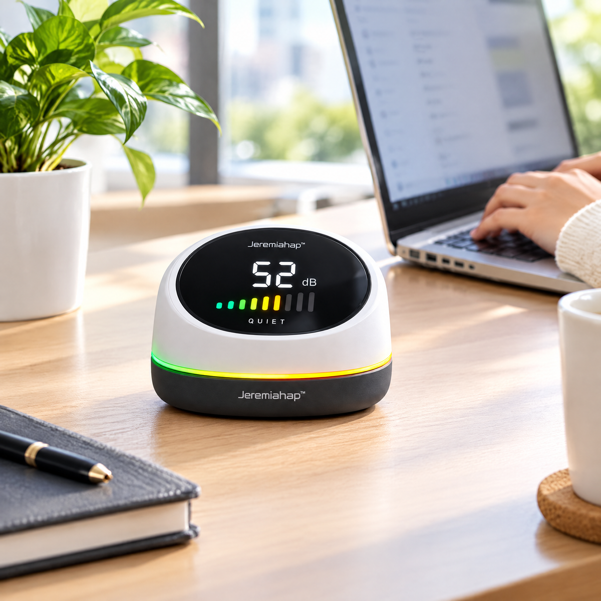 Jeremiahap™ QuietMeter Visual Office Noise Monitor