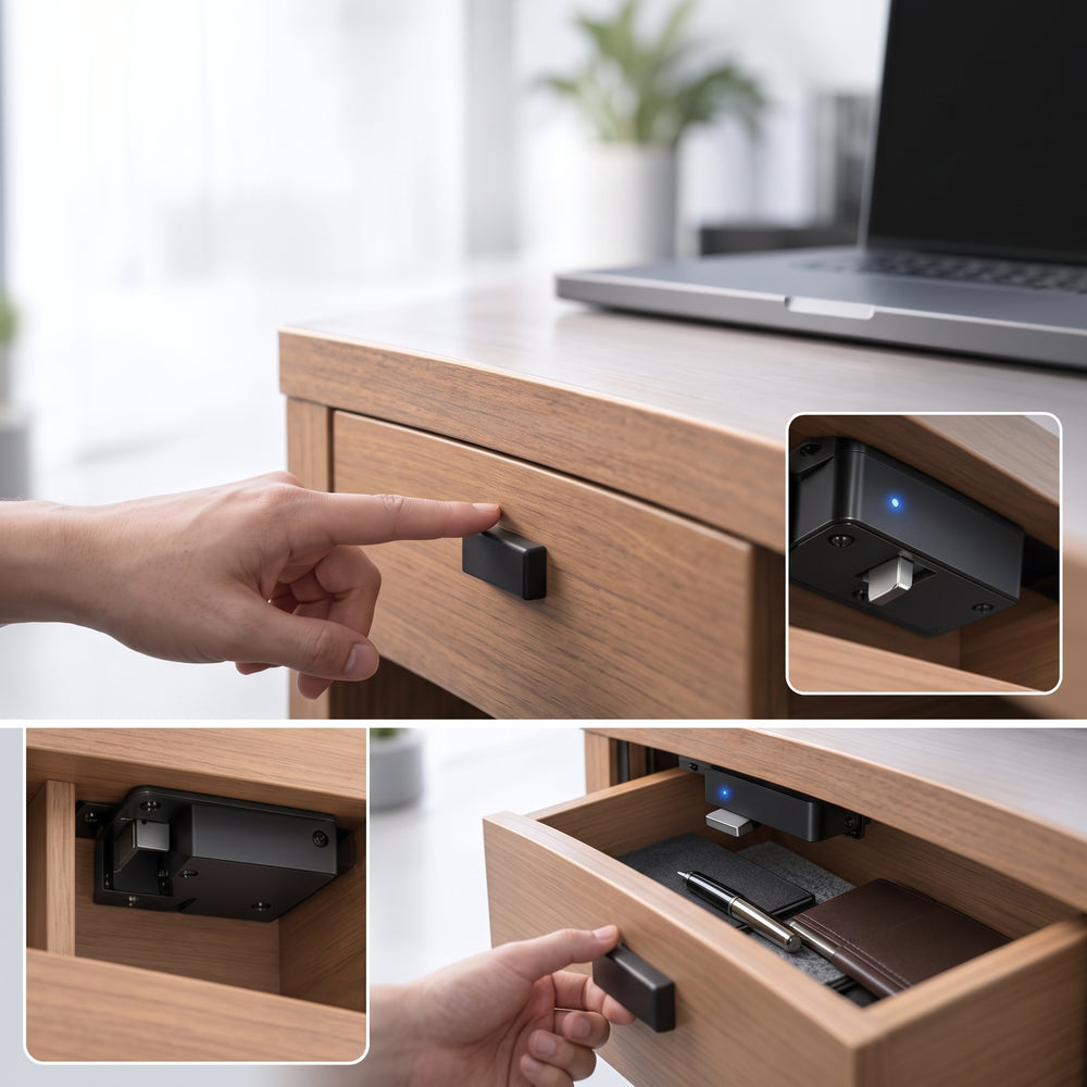 Jeremiahap™ DrawerGuard Electronic Desk Drawer Latch alternate view