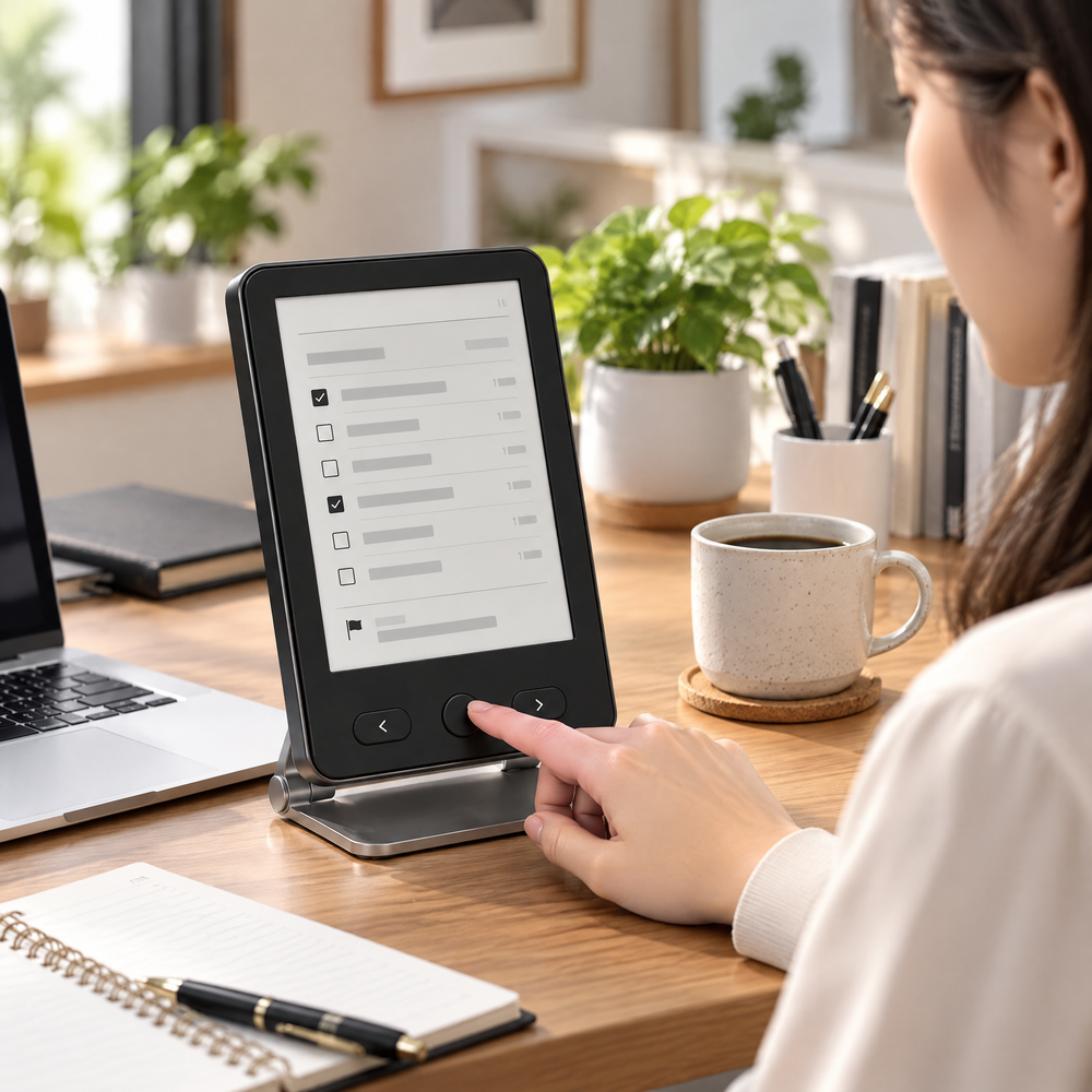 Jeremiahap™ TaskSlate E-Paper Desktop Planner alternate view
