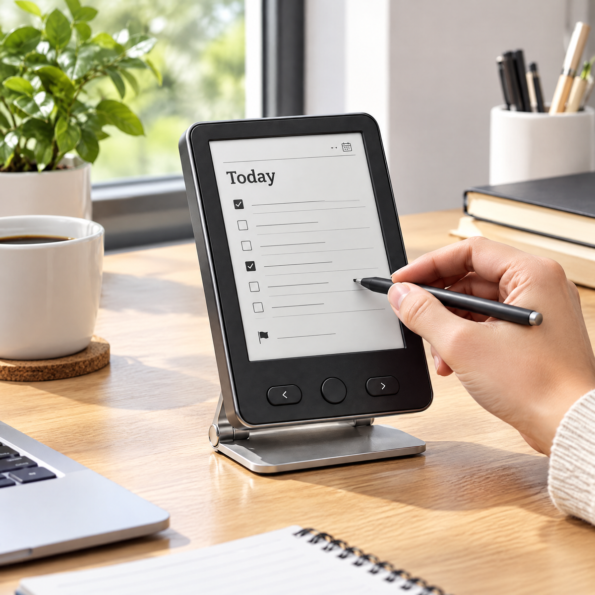 Jeremiahap™ TaskSlate E-Paper Desktop Planner