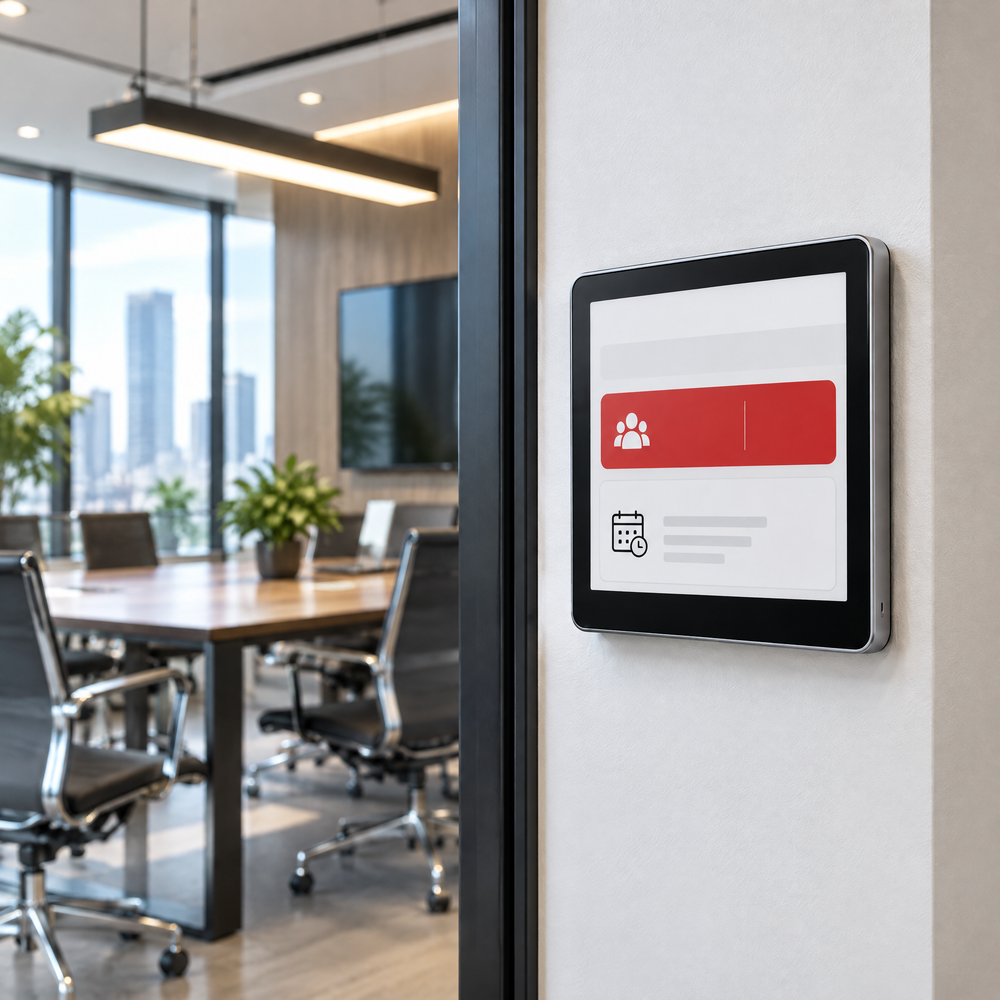 Jeremiahap™ RoomMark E-Paper Meeting Room Sign alternate view