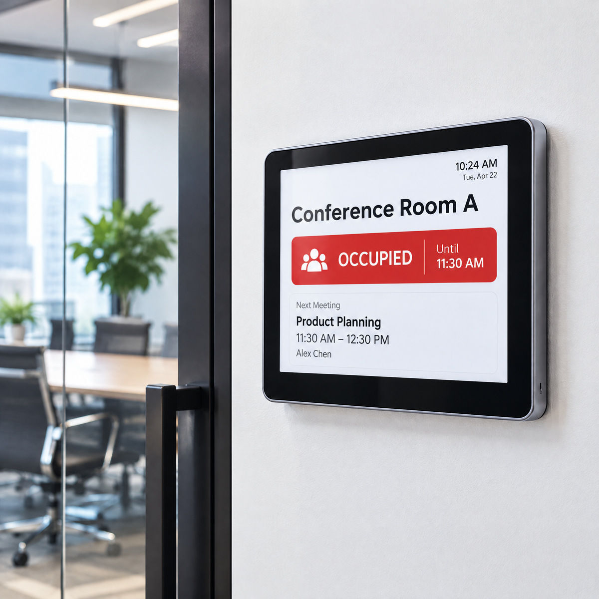 Jeremiahap™ RoomMark E-Paper Meeting Room Sign